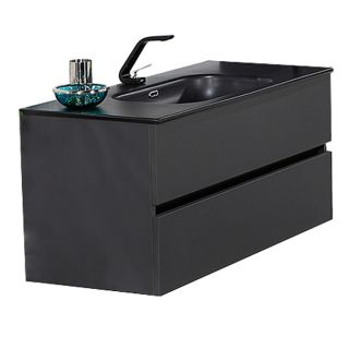 Тумба под раковину Armadi Art Vallessi 80см антрацит матовый 837-080-A matt